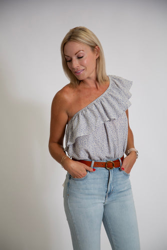 Floral One Shoulder Bodysuit