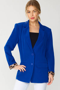 Two Button Blazer | Cobalt