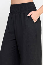 Load image into Gallery viewer, Curvy Smocked Wide Leg Pant
