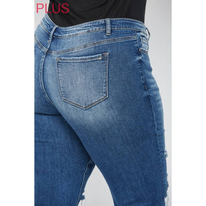 Curvy Mid Rise Straight Leg by MICA Denim