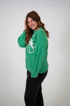 Load image into Gallery viewer, Embroidered Bow Knit Sweater | Green