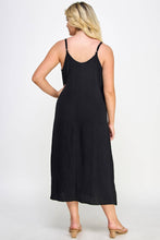 Load image into Gallery viewer, Curvy Cowl Neck Midi Slip Dress