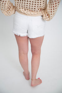 High Rise Denim Shorts by Kan Can