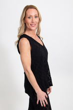 Load image into Gallery viewer, Crochet Knit Side Slit Tank