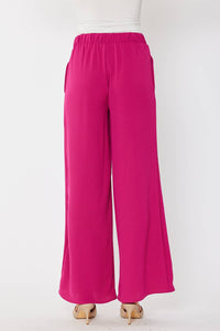 Wide Leg Pant | Magenta