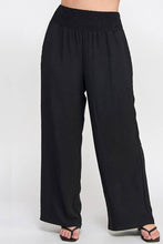 Load image into Gallery viewer, Curvy Smocked Wide Leg Pant