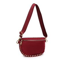 Load image into Gallery viewer, Gizelle Suede Crossbody Bag | Wine