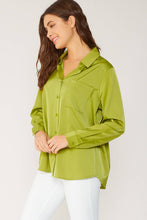 Load image into Gallery viewer, Satin Button Down Blouse