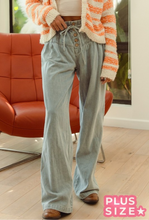 Load image into Gallery viewer, Curvy Front Button &amp; Tie Pants