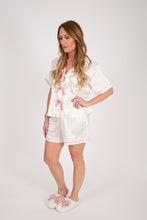 Load image into Gallery viewer, Satin Bow Pajama Set