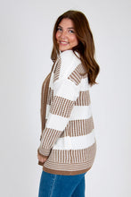Load image into Gallery viewer, Color Block Knit Open Cardigan