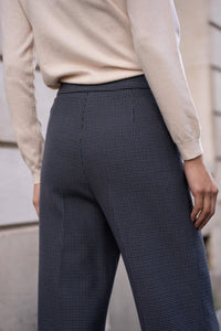 Houndstooth Straight Cut Pants