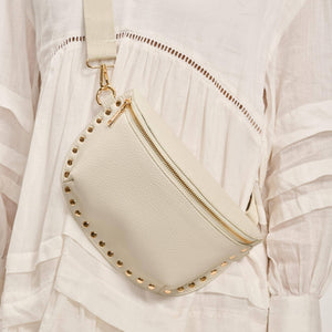 Gizelle Belt Crossbody Bag | Cream