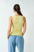 Load image into Gallery viewer, Micro-Ribbed Tank Top | Yellow Glow