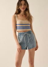 Load image into Gallery viewer, Drawstring Denim Shorts