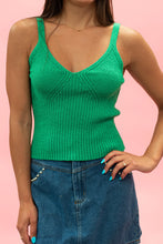Load image into Gallery viewer, Ribbed Knit V-neck Tank