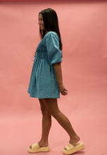 Load image into Gallery viewer, Tie Front Denim Romper