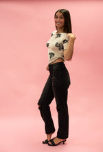 Load image into Gallery viewer, Floral Mesh Short Sleeve Top