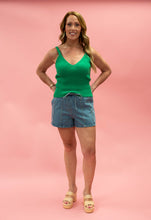 Load image into Gallery viewer, Drawstring Denim Shorts