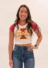Load image into Gallery viewer, Iowa State Cyclones Cropped Tee