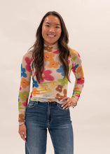 Load image into Gallery viewer, Floral Mesh Top