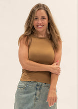 Load image into Gallery viewer, Exposed Seam Ribbed Tank | Tan