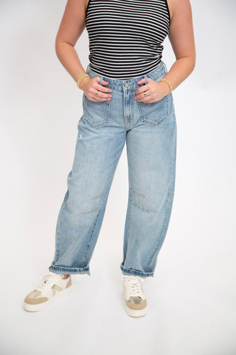 Sammie Cropped Barrel Jean by Hidden Jeans