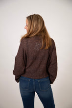 Load image into Gallery viewer, Two Tone Turtleneck Sweater | Wine