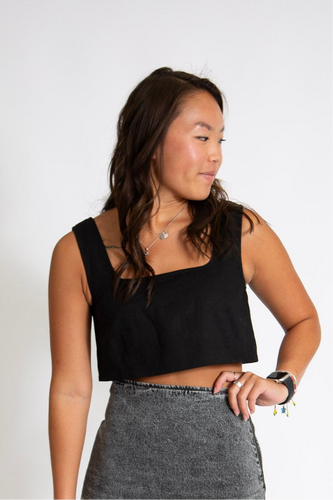 Back Bow Cropped Top