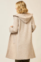 Load image into Gallery viewer, Hooded Brushed Knit Open Cardigan
