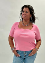 Load image into Gallery viewer, Scallop Ribbed Knit Top