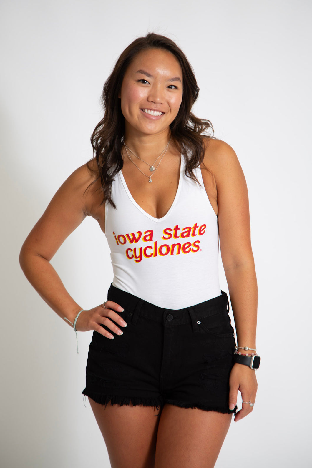 Iowa State White Bodysuit
