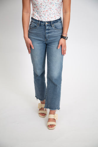 Kan Can Slim Wide Leg Jeans