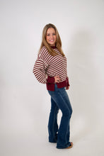 Load image into Gallery viewer, Textured Mix Stripe Sweater