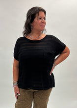Load image into Gallery viewer, Curvy Sheer Striped Top