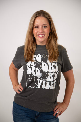 Spooky Vibes Ghost Halloween T-shirt