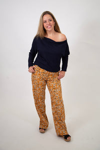 Floral Corduroy Pants