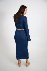 Ribbed Sweater Cropped Top