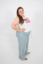 Load image into Gallery viewer, Curvy Front Button &amp; Tie Pants