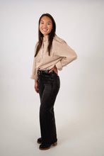 Load image into Gallery viewer, Pinstripe Oversized Shirt | Caramel