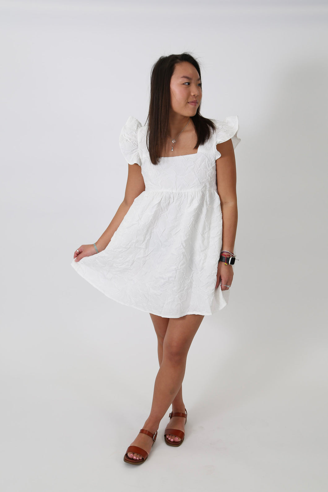 Ruffle Sleeve Mini Dress | FINAL SALE