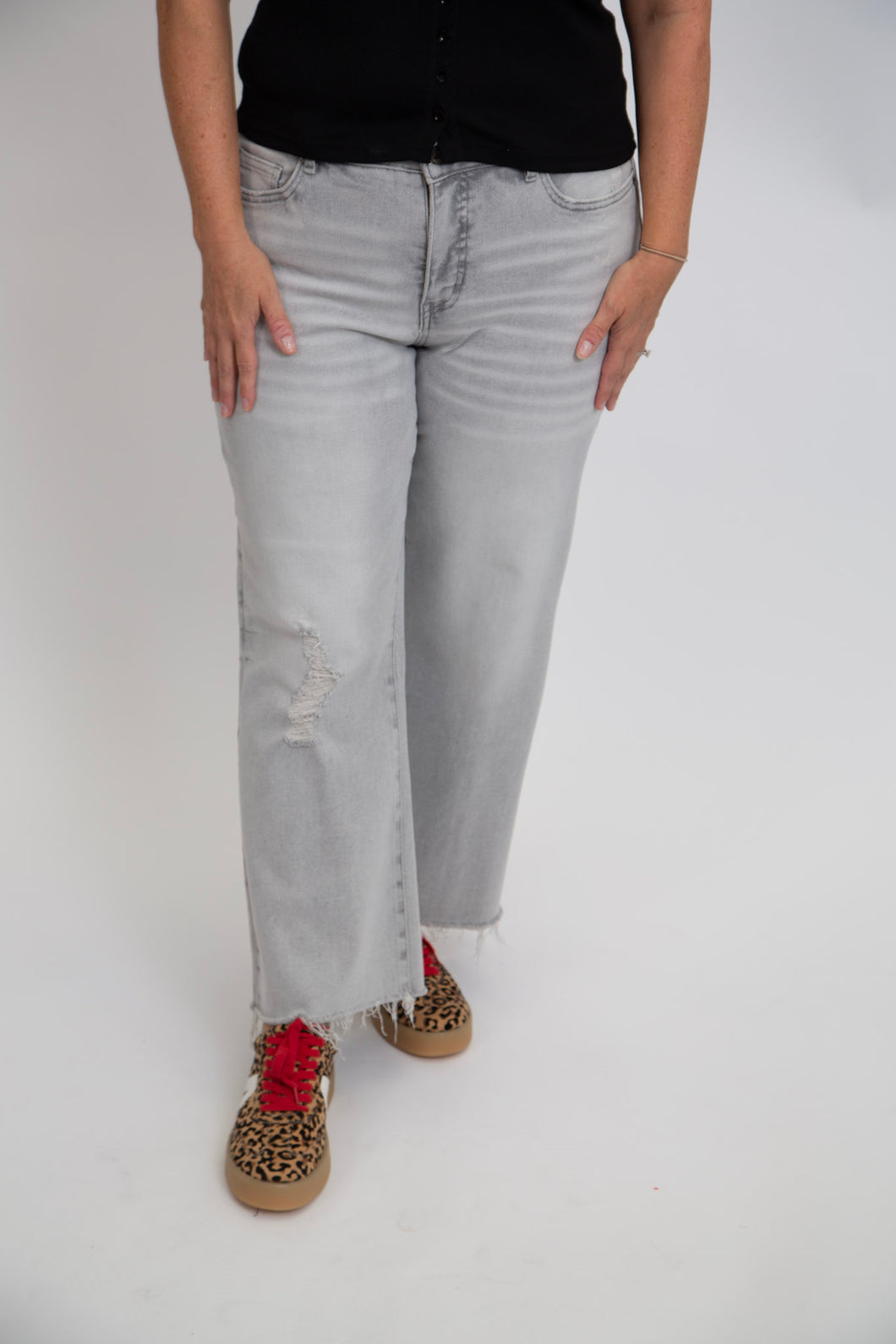 Mid Rise Wide Leg by Mica Denim