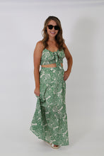 Load image into Gallery viewer, Front Tie Leaf Print Crop Top - FINAL SALE