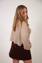 Load image into Gallery viewer, Two Tone Turtleneck Sweater | Oatmeal