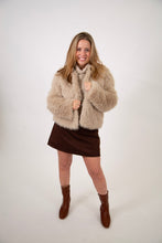 Load image into Gallery viewer, Faux Fur Cropped Jacket