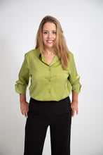 Load image into Gallery viewer, Satin Button Down Blouse