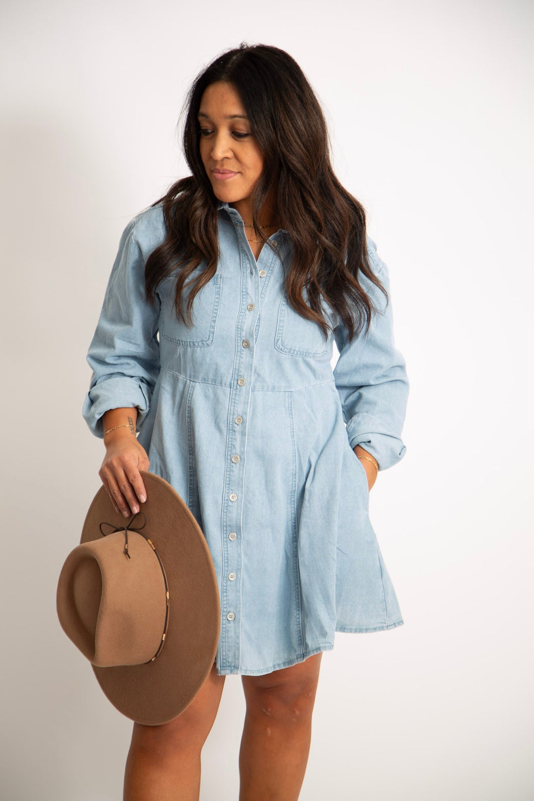 Denim A-line Dress