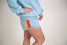 Load image into Gallery viewer, Color Contrast Trim Shorts | Blue