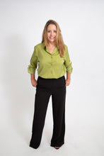 Load image into Gallery viewer, Satin Button Down Blouse