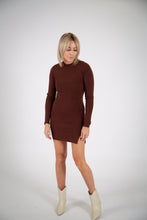 Load image into Gallery viewer, Side Slit Knit Mini Dress